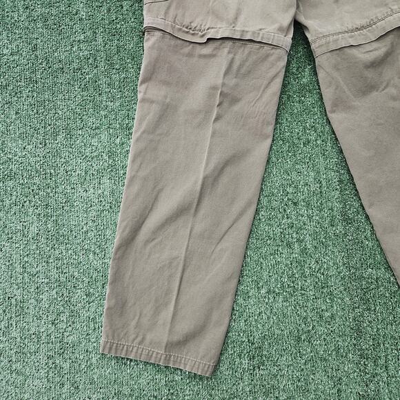 Red Head Pants Mens 36x34 Green Trail Cargo Outdoor Hiking Utility Convertible - Picture 8 of 11